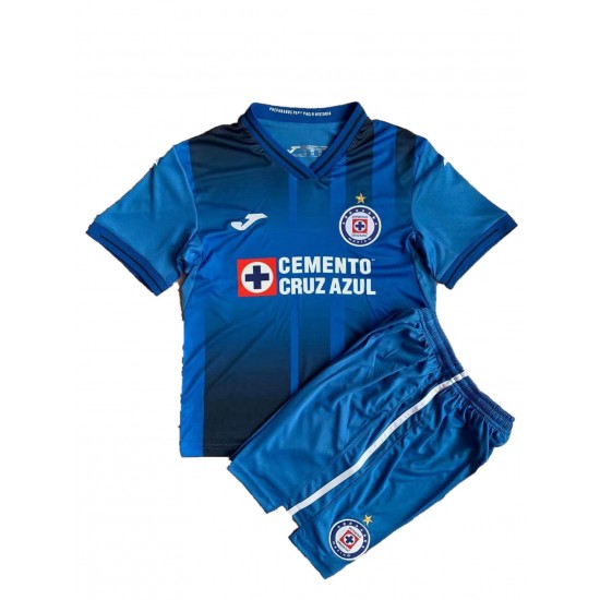 Camisola Cruz Azul Criança Equipamento Primeiro 2021-2022 Manga Curta